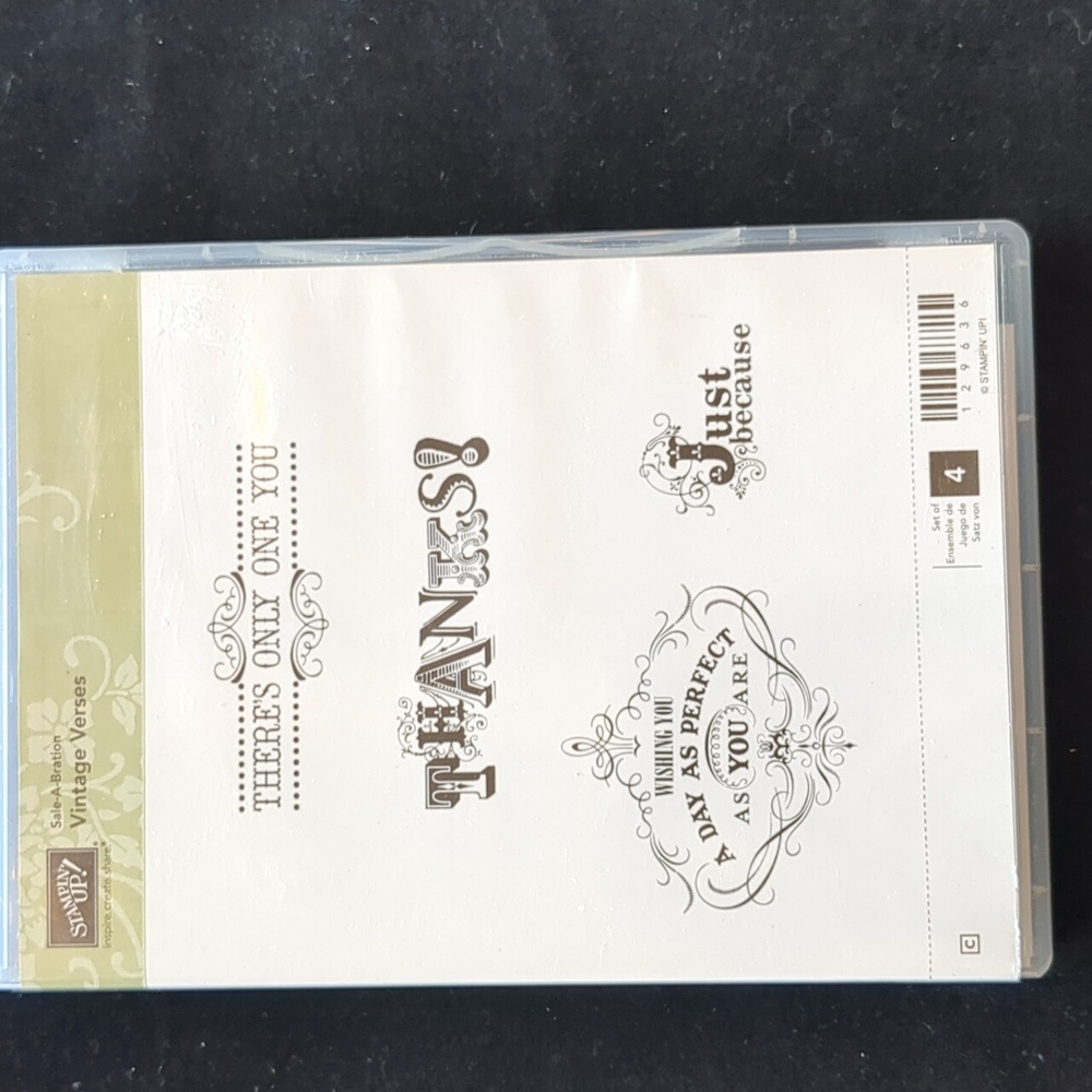Vintage Verses Stampin Up stamp set